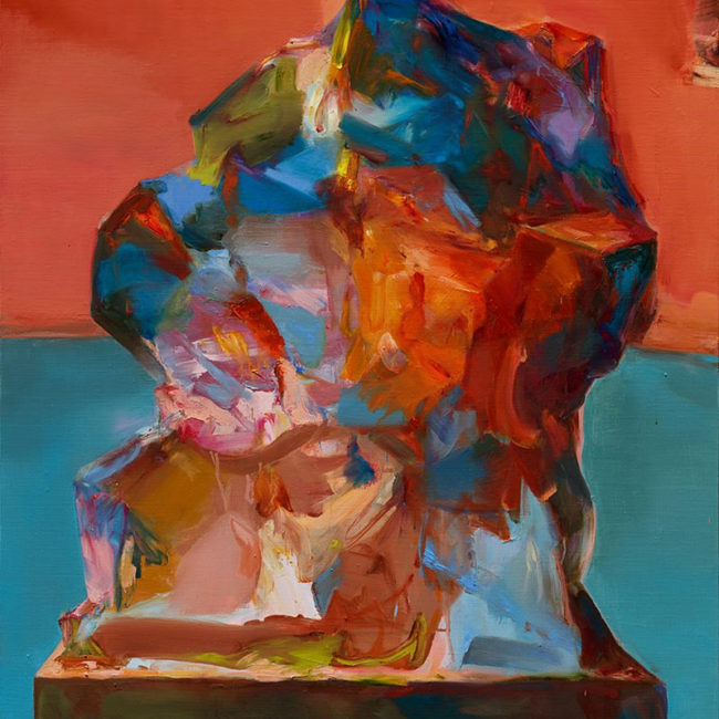 입상, Statue 117x91 cm Oil on canvas 2015